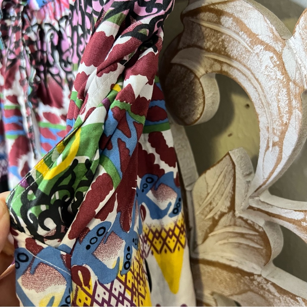 NWT White Birch Colorful Patterned Abstract Rayon Maxi Skirt W Pockets Sz L - Picture 3 of 6